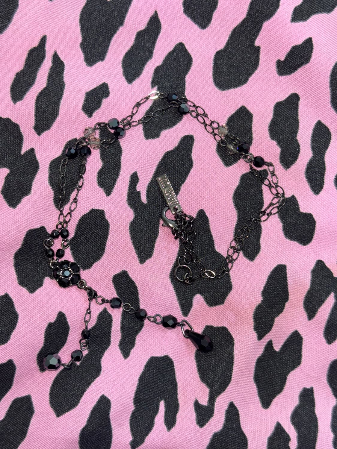 Anna Sui 안나수이 오리엔탈 플라워 드롭 큐빅 목걸이  상품이미지1