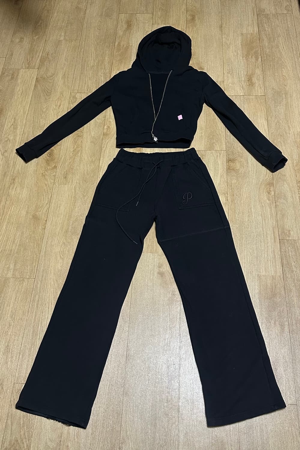 플리즈노팔로우 셋업 블랙 상품이미지1