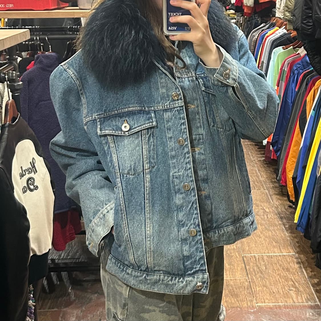 [HI] JS 뉴욕 데님 퍼 자켓  상품이미지4