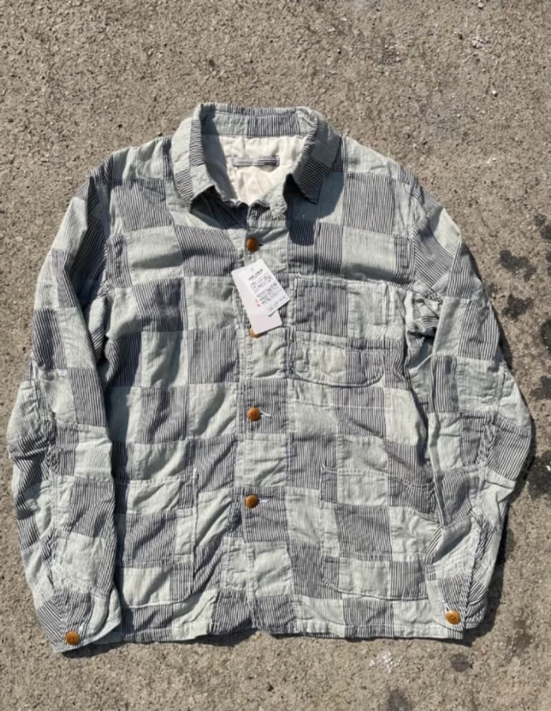 일본 빔즈 패치워크 커버올 자켓 M 상품이미지1