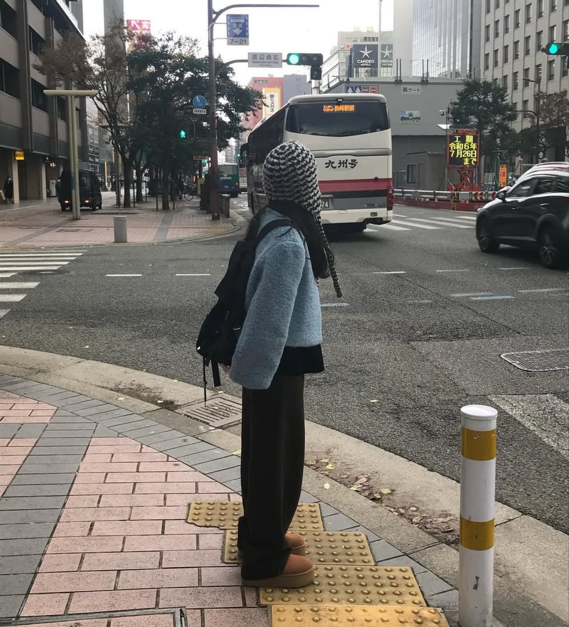 위드아웃썸머 푸들 퍼 자켓 스카이블루 상품이미지4