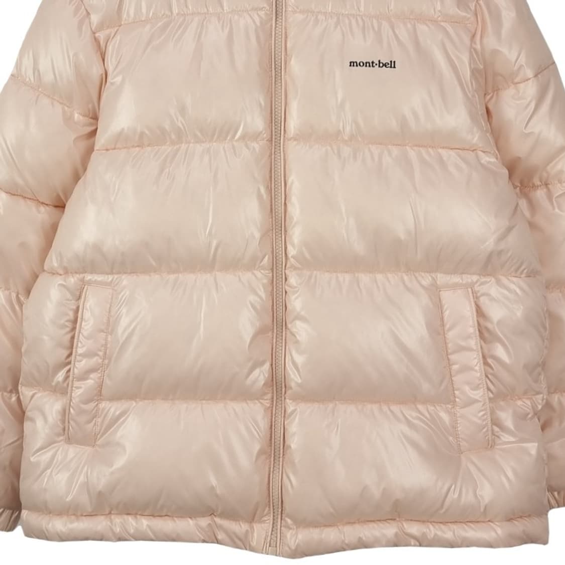 몽벨 로고 프린팅 유광 후드 숏 패딩 아이보리 M16660 상품이미지5