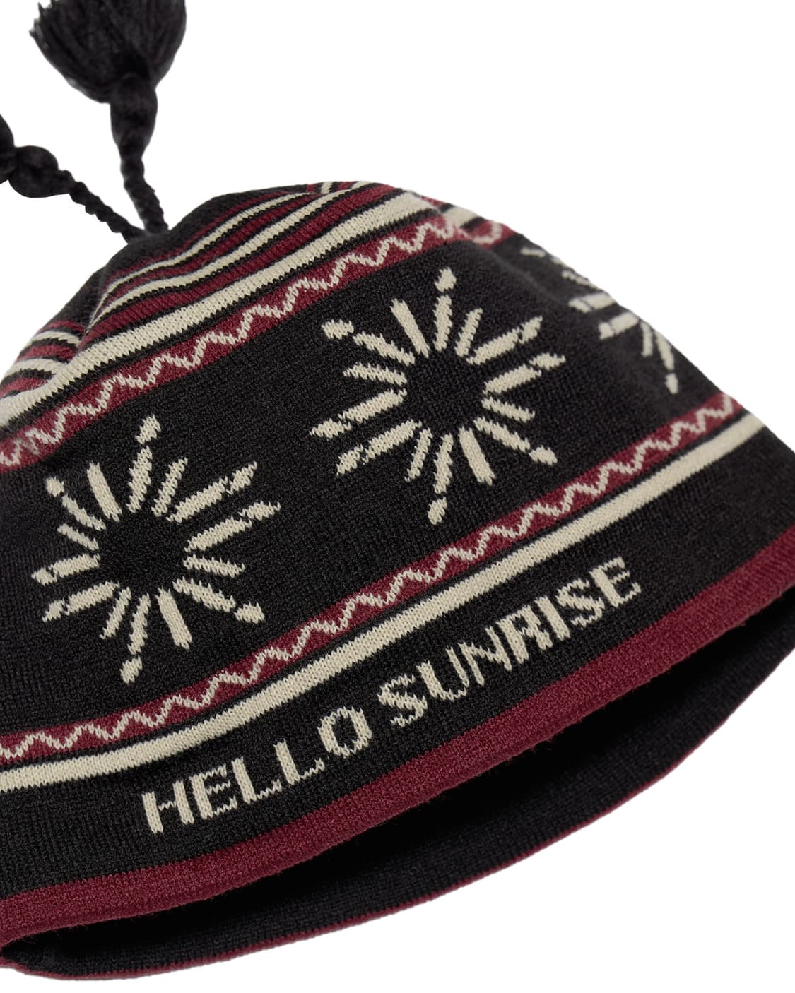 헬로선라이즈 비니(HS Symbol Tassel beanie_Black) 상품이미지4