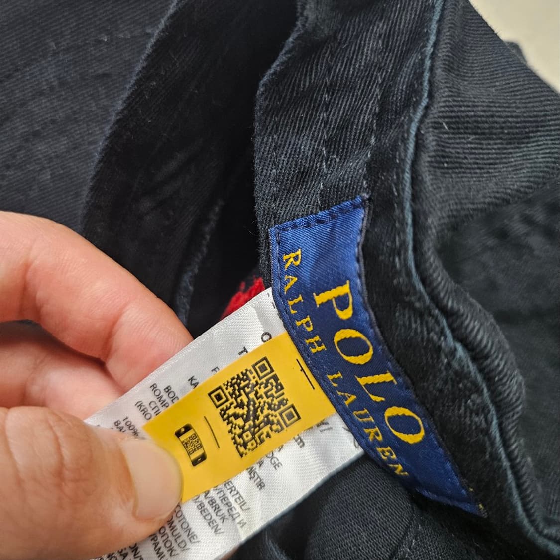 폴로 랄프 로렌 신형 QR 코튼 치노 볼캡 블랙 상품이미지6