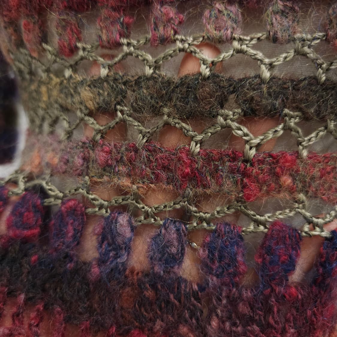 빈티지 수공예 멀티컬러 크로셰 롱니트 상품이미지10