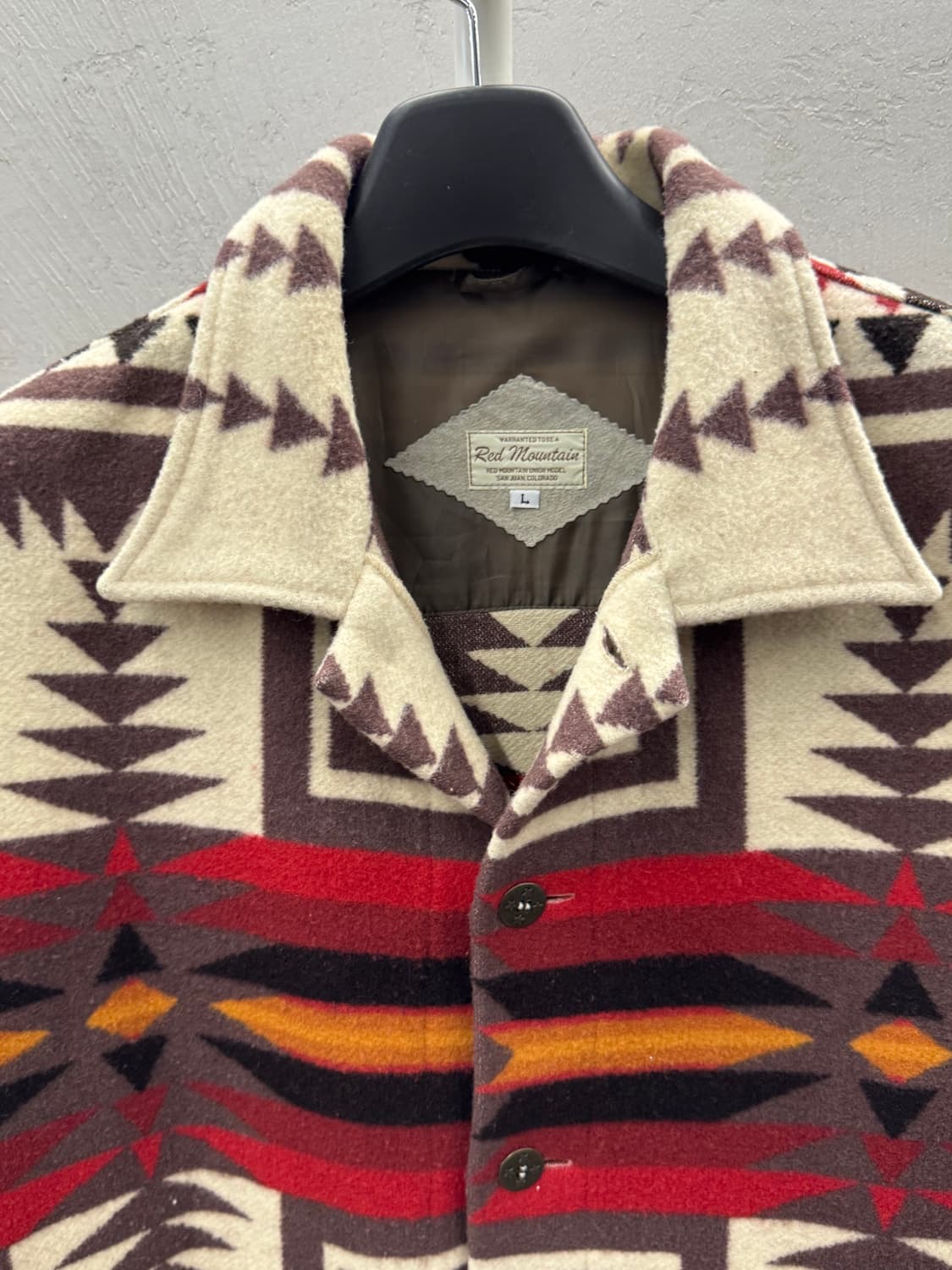 Red Mountain 나바호 패턴 울 셔츠 자켓 L 상품이미지3