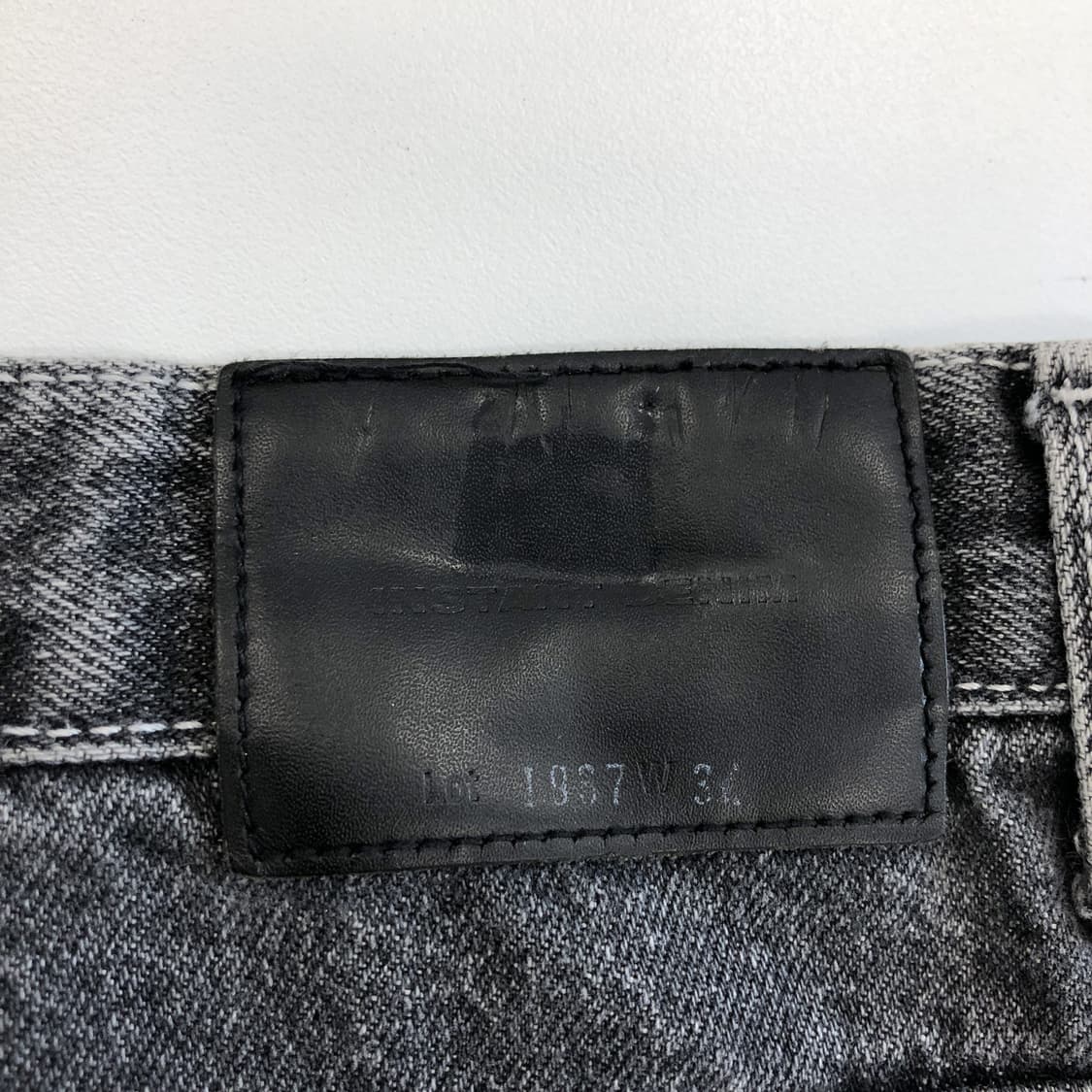 브랜디드 1967 JET BLACK 데님진 33 인치 상품이미지4