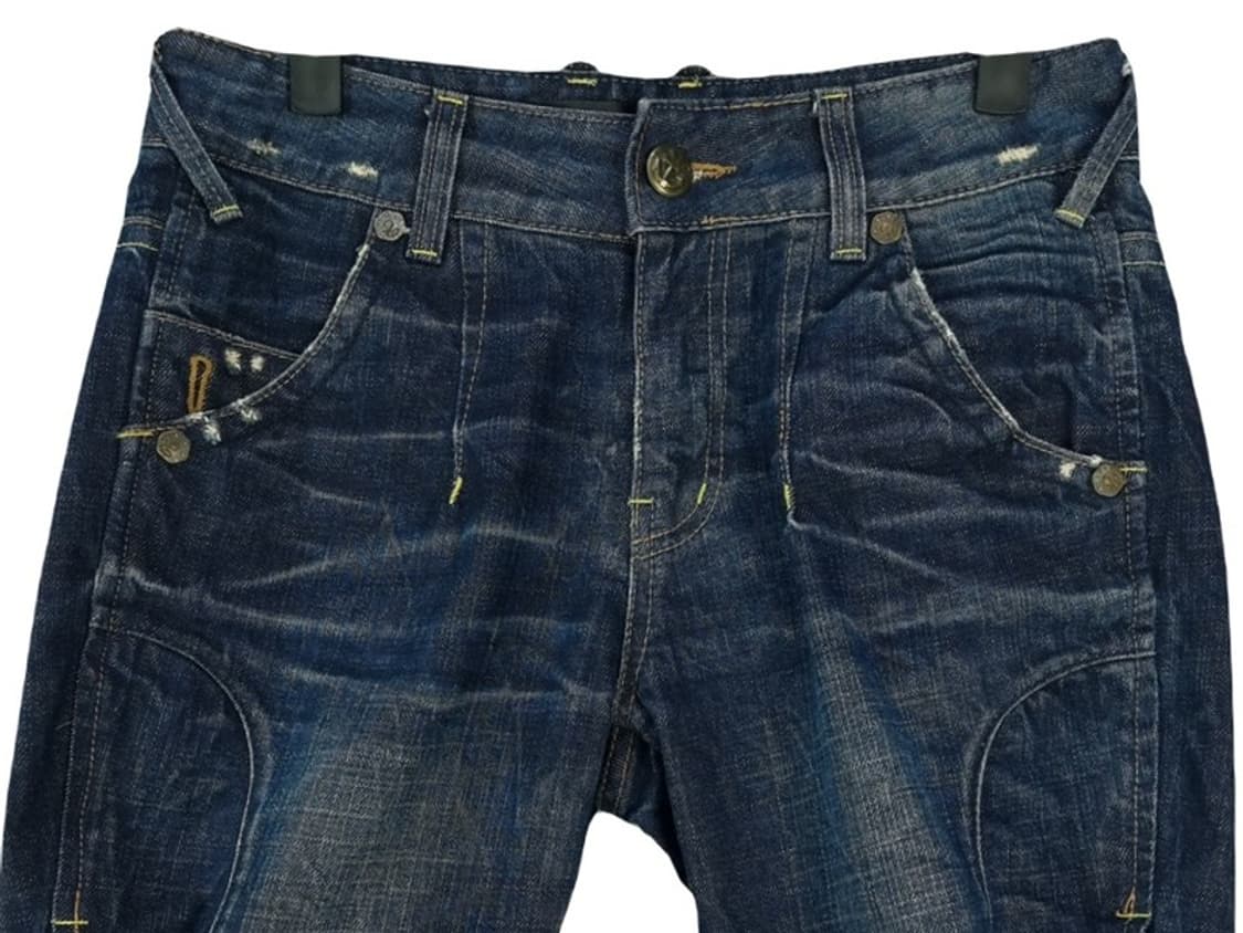 [일본빈티지] 스터드 디테일 데님 하프 팬츠 청반바지 M20164 상품이미지4