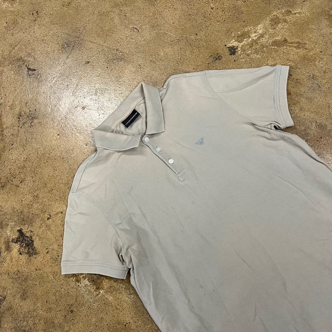 [정품/M] 엠포리오 아르마니 베이지 반팔 폴로티 b8 상품이미지1