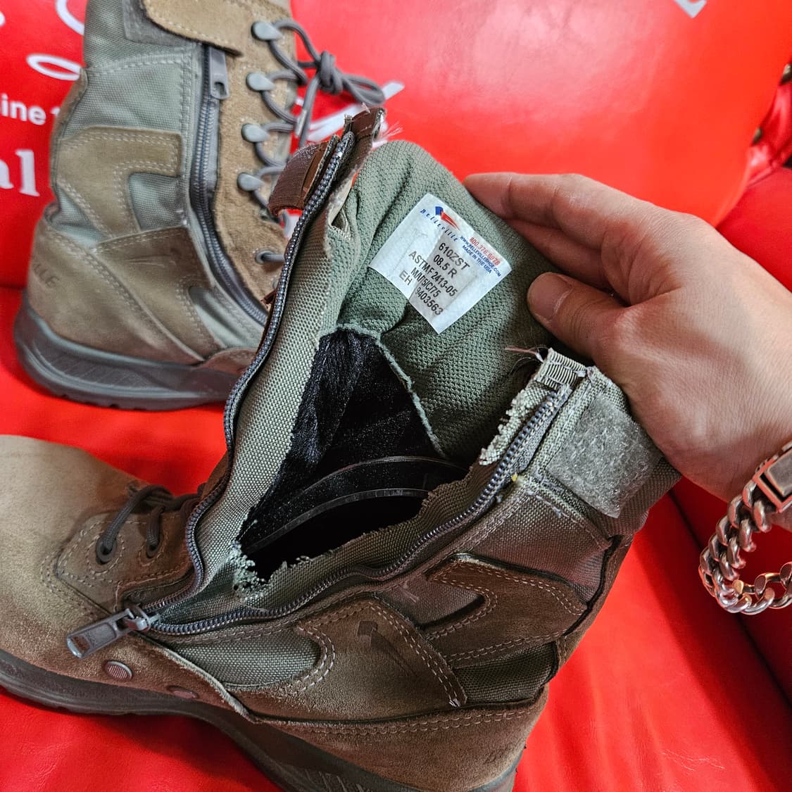 베르빌(Belleville) in USA 미군 컴벳 부츠 260-265 상품이미지5