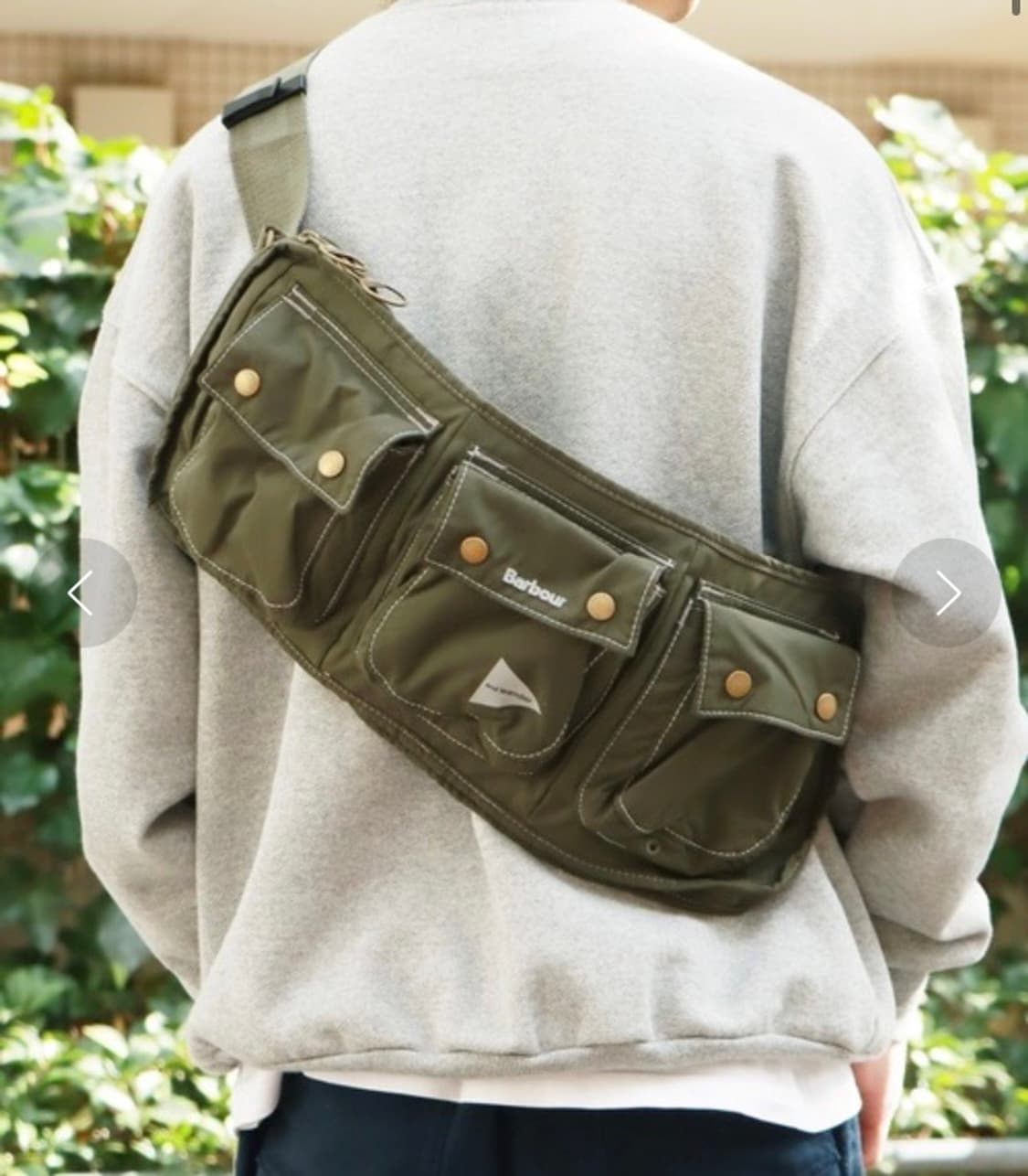 Barbour 바버 x 앤드원더 벨트백 상품이미지1