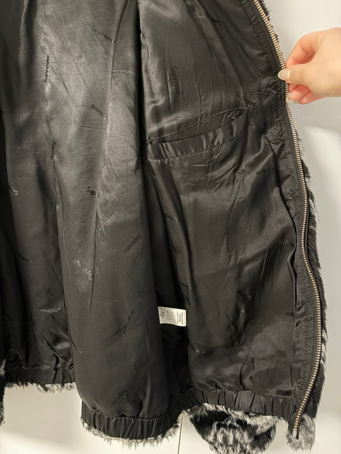 슈프림 반다나 퍼자켓 s 상품이미지6