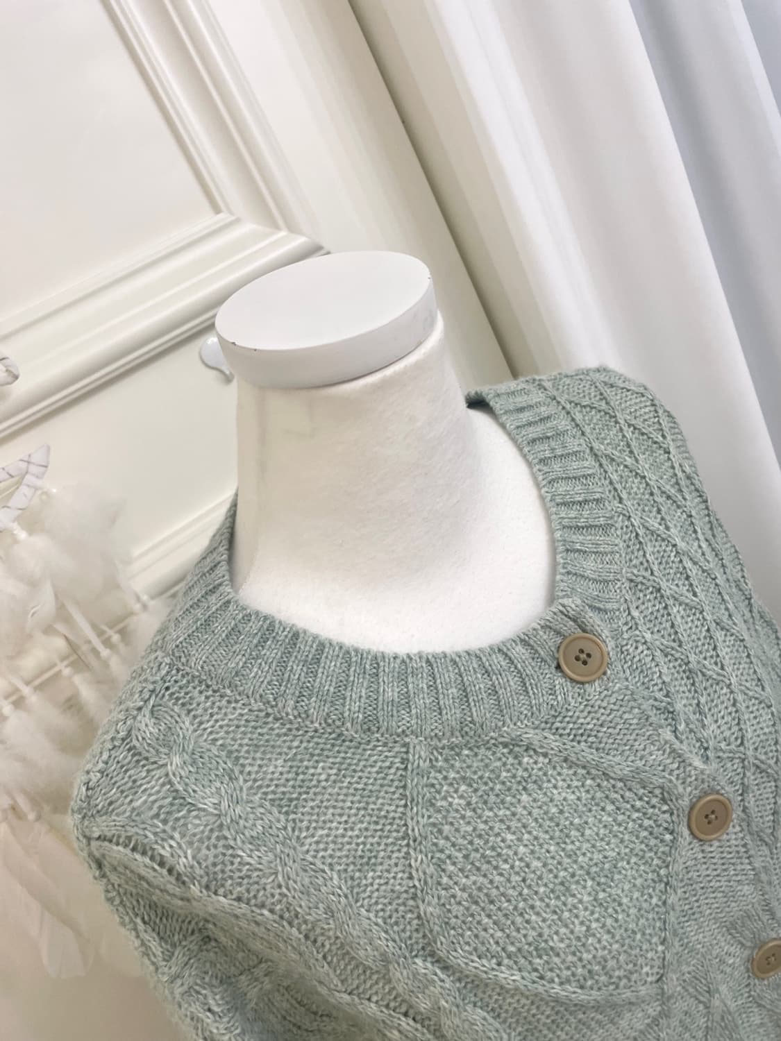 SM2 indi mint twist basic loose cardigan 상품이미지7