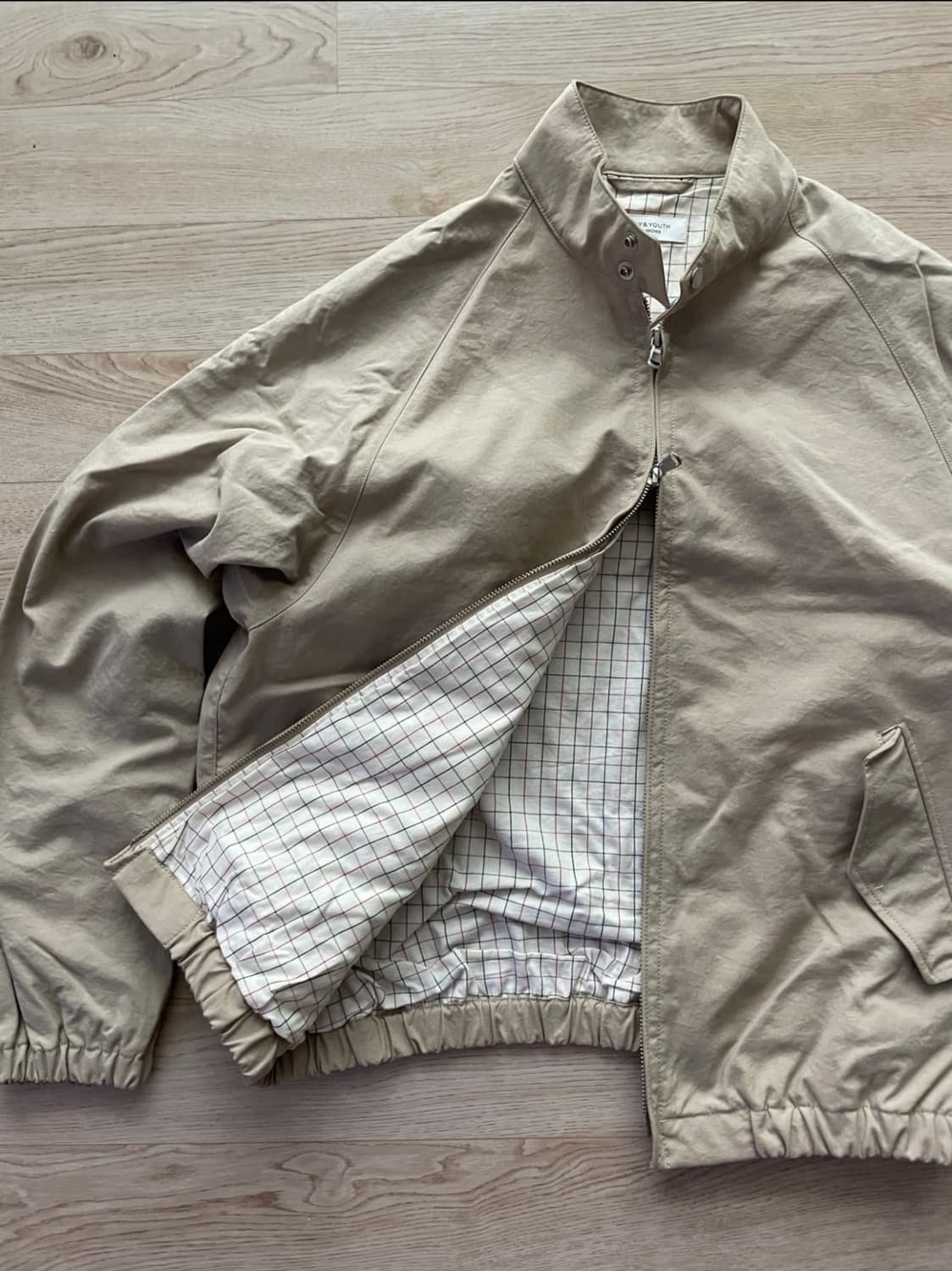 뷰티앤유스 유나이티드 애로우즈 해링턴 블루종 자켓 M 사이즈.

 상품이미지7