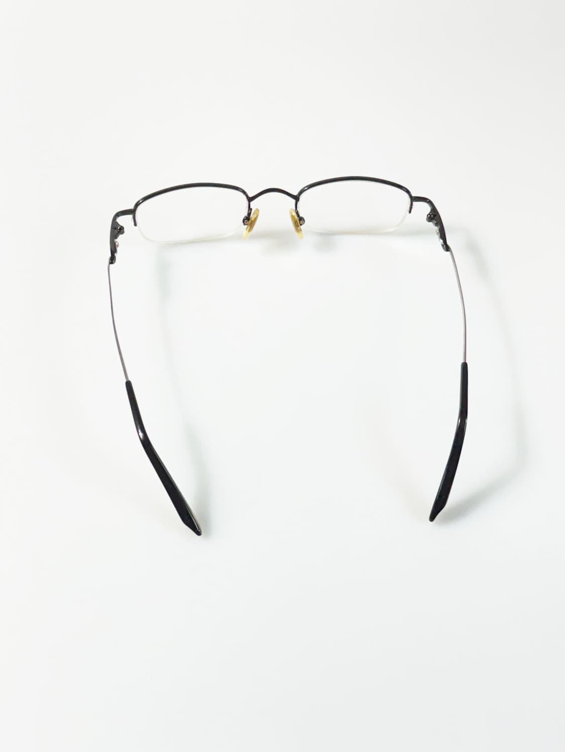 90s TITANIUM OPTICAL 티타늄 스퀘어 반무테 빈티지 안경 상품이미지5