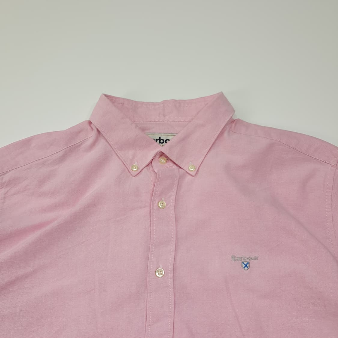 CL713 L 바버 코튼 버튼다운 옥스포드 핑크 셔츠 남방 상품이미지2