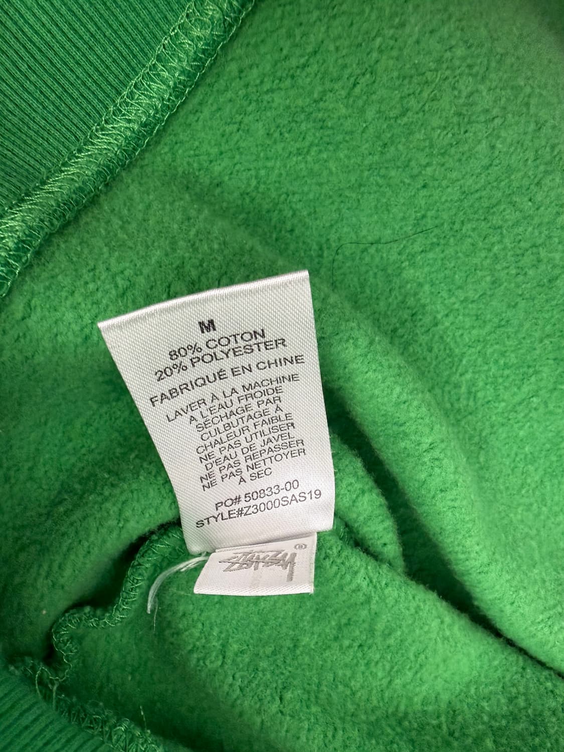 [M] 스투시 그린 기모 맨투맨 상품이미지4