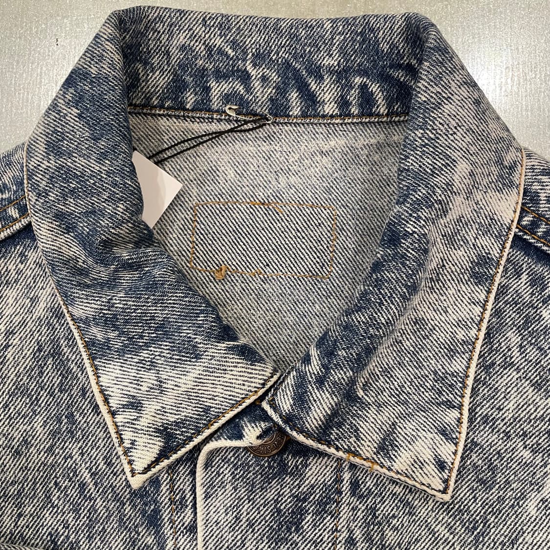 (M) 80~90s Levi's 리바이스 워싱 트러커 데님 자켓 상품이미지9