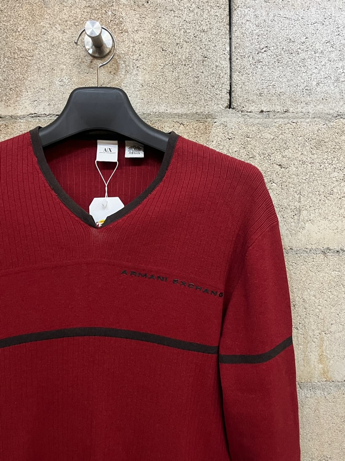아르마니 익스체인지 브이넥 니트 상품이미지3