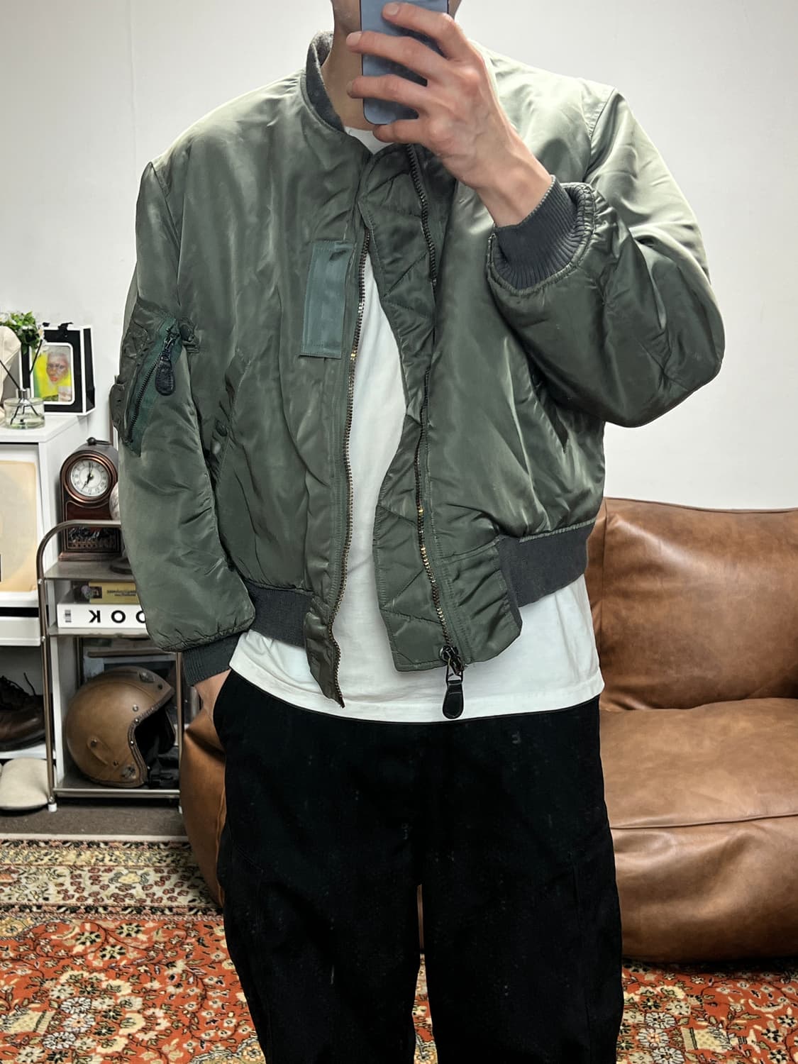 [M] Brents USA 브렌츠 스포츠웨어 빈티지 MA-1 항공점퍼 상품이미지3