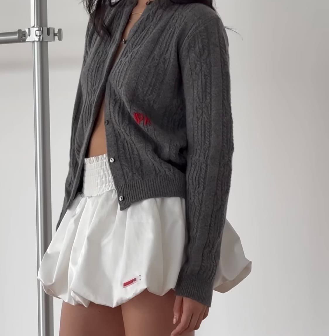 PR room puff ball skirt black 상품이미지2