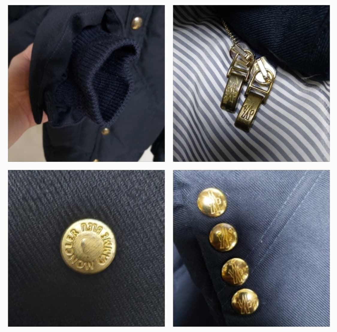 몽클레어 감마블루 금장 남성 퀼팅 구스다운 패딩 자켓 (2사이즈) 상품이미지5