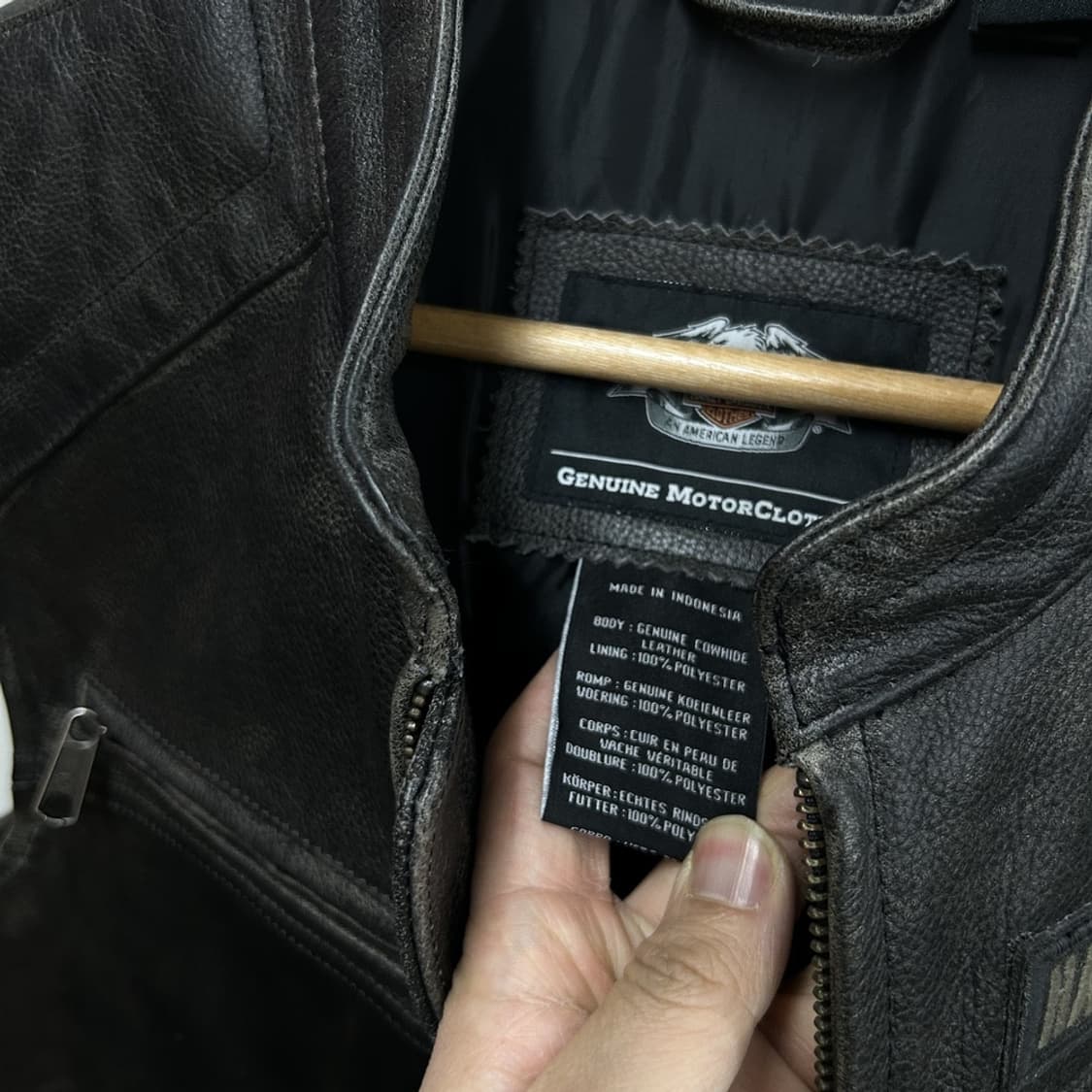 15994 - 할리데이비슨 패싱링크 레더 조끼 상품이미지4