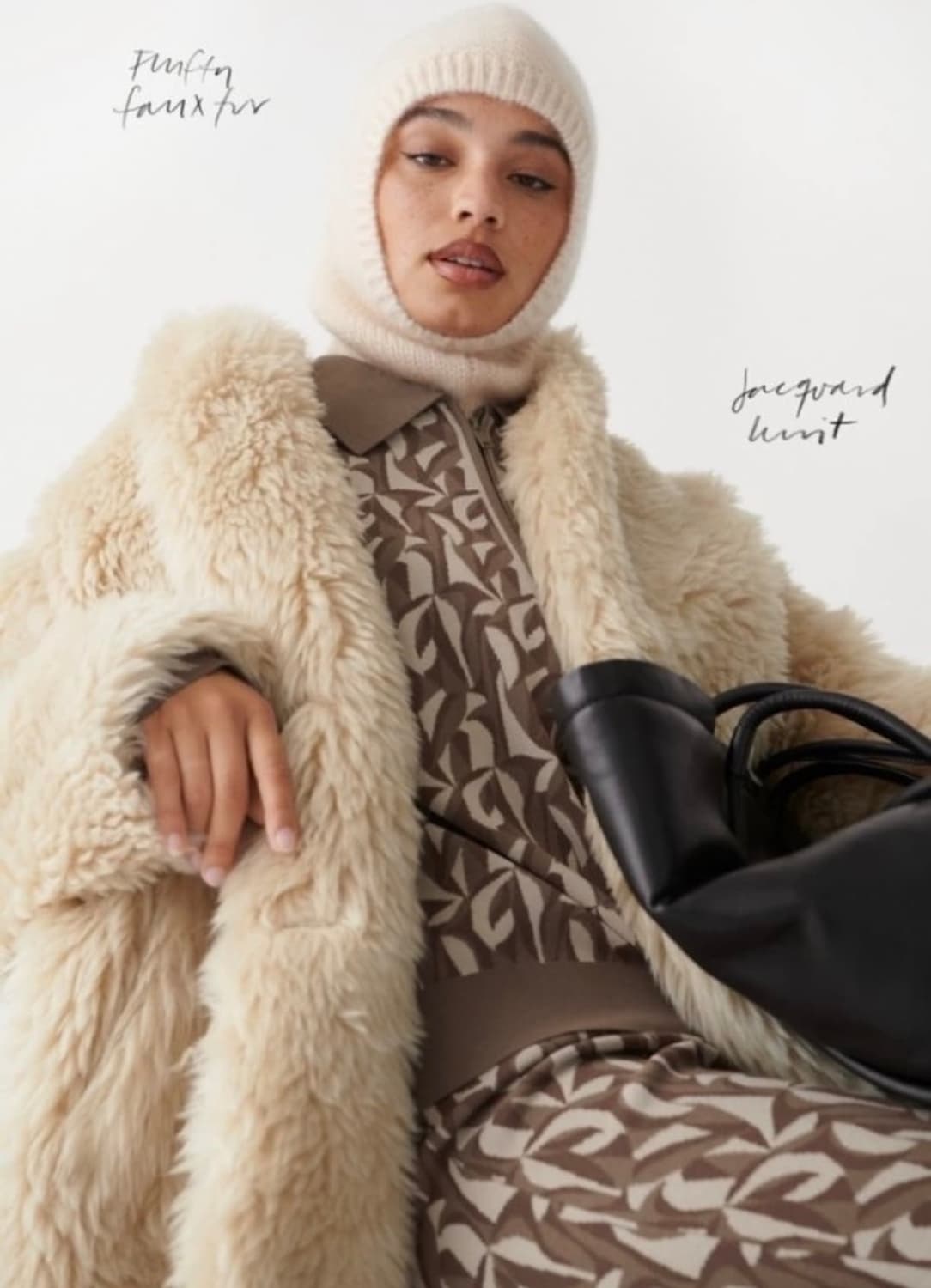 앤아더스토리즈 faux 퍼자켓 S 상품이미지4