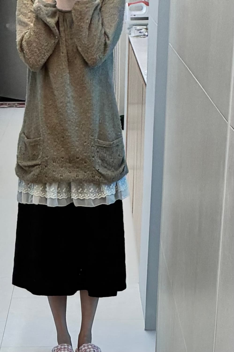 일본 빈티지 모리걸 레이어드 원피스 상품이미지1