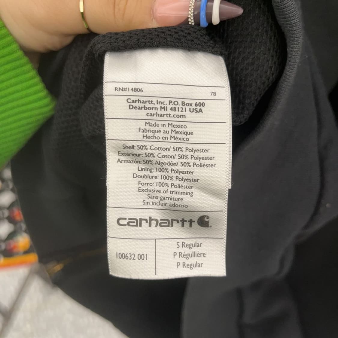 칼하트 캐주얼 빈티지 써멀 후드집업 S C07880 상품이미지6