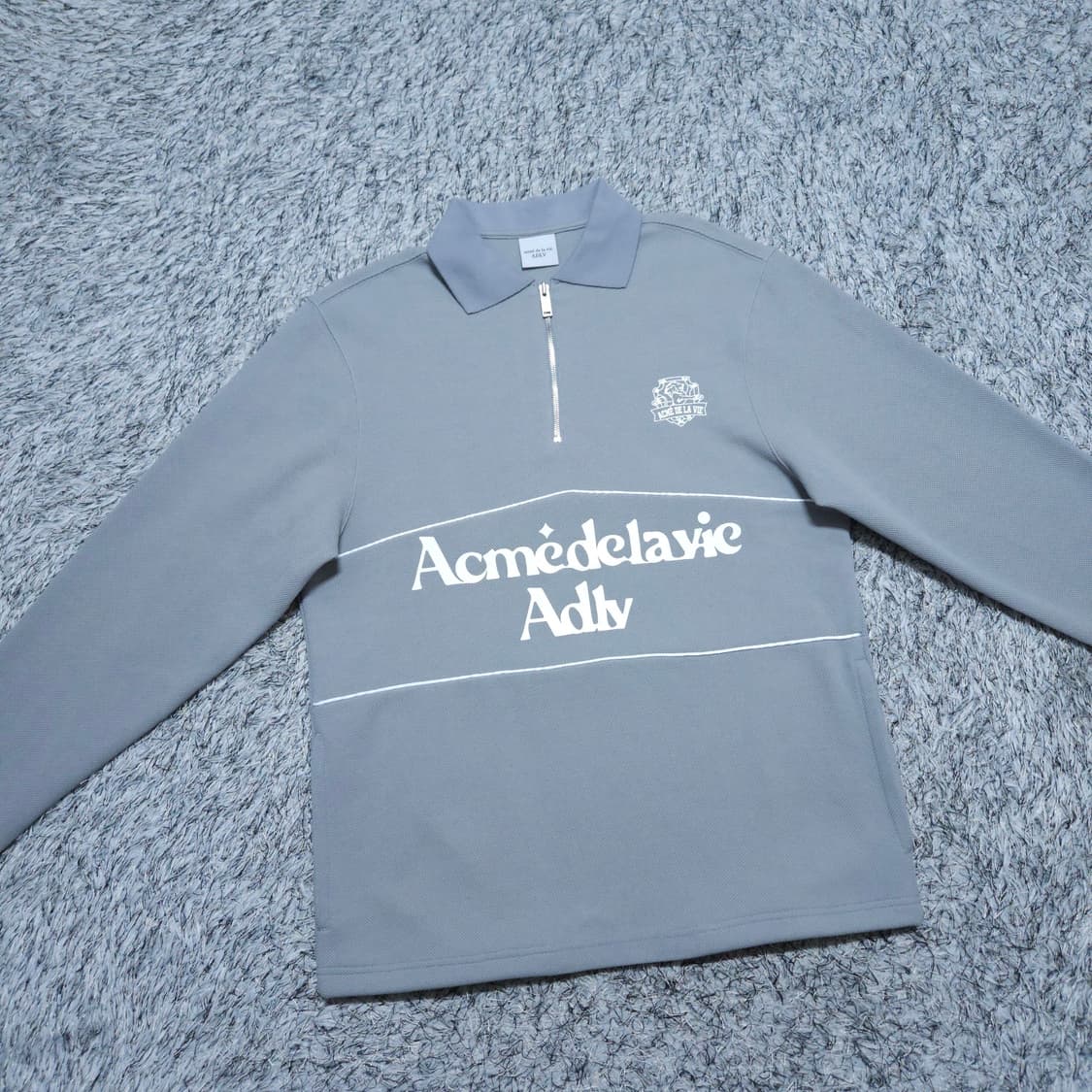 아크메드라비) 1사이즈(L) 남자 반집업 카라맨투맨 / 왕눈이샵 상품이미지2