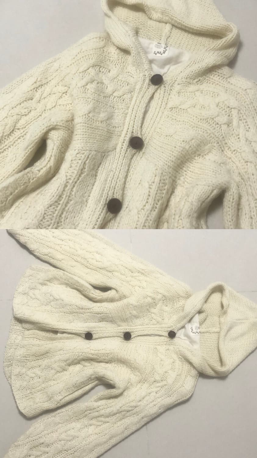 빈티지 산골 모리걸 니트 가디건 리즈리사 엑시즈팜 라떼갸루 히메갸루 상품이미지3