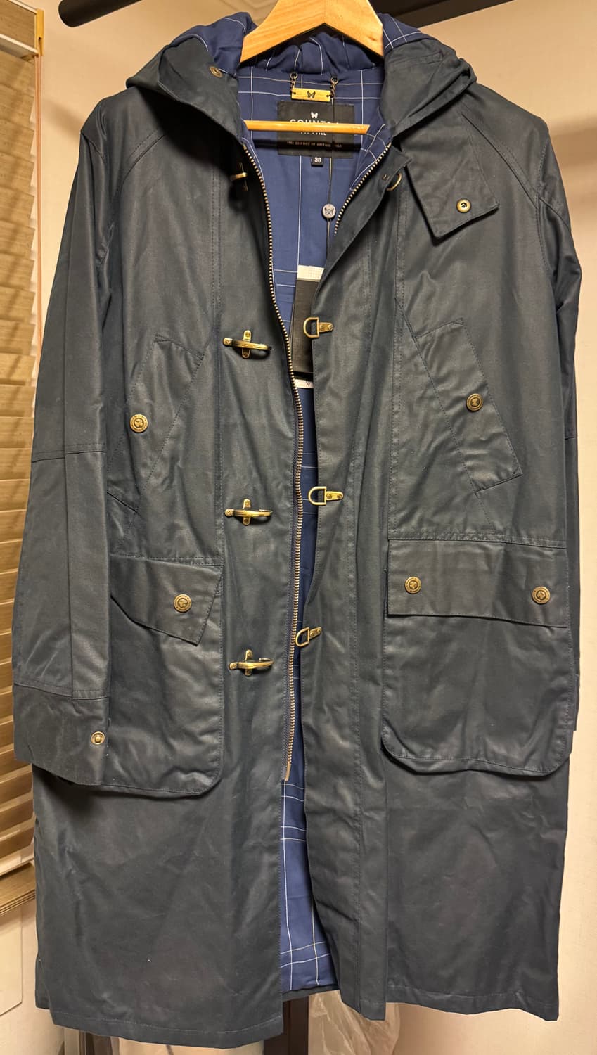 영국브랜드 country attire 파이어맨 왁스자켓/코트 새제품 상품이미지1