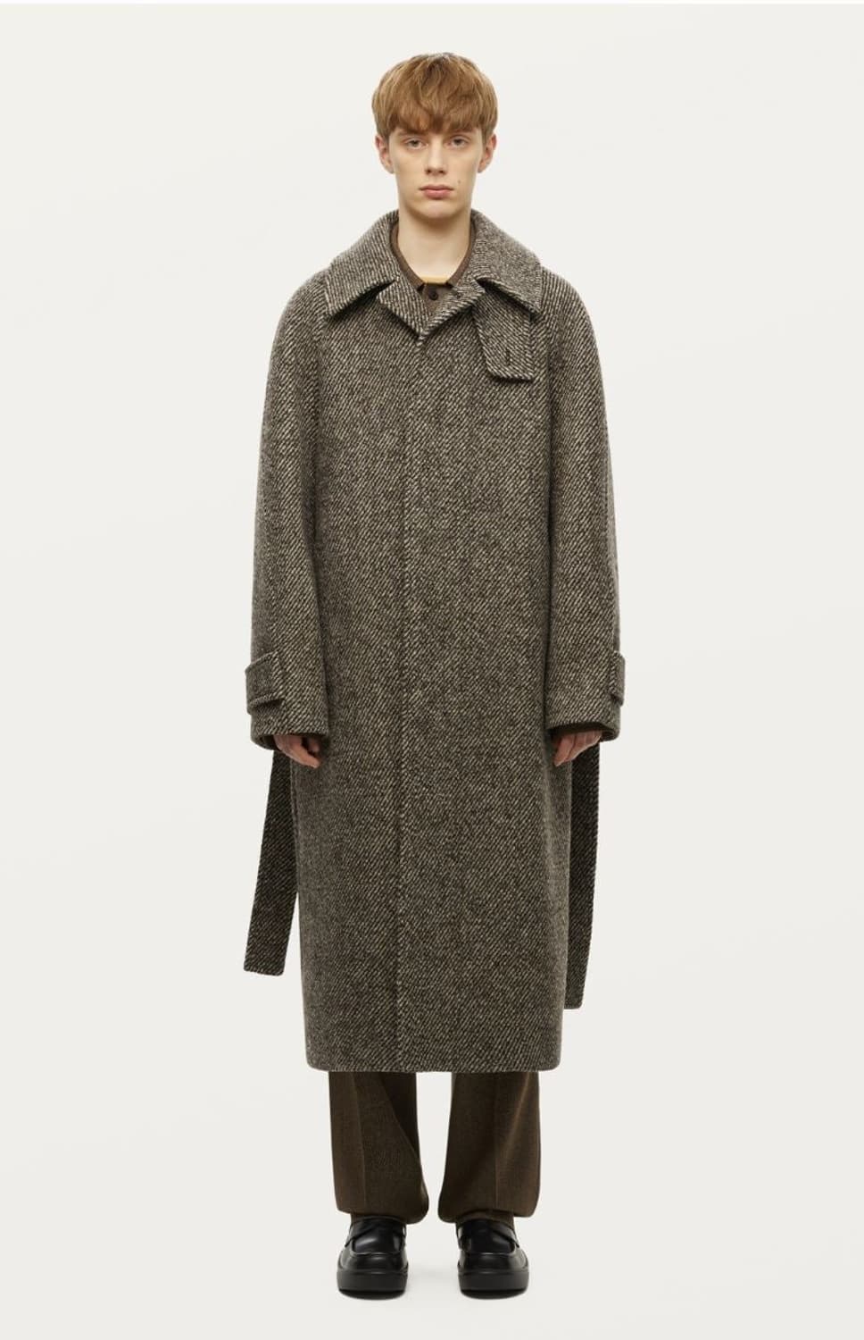 [택미제거 새상품] 솔리드옴므 메인 헤링본 코트 44 상품이미지1