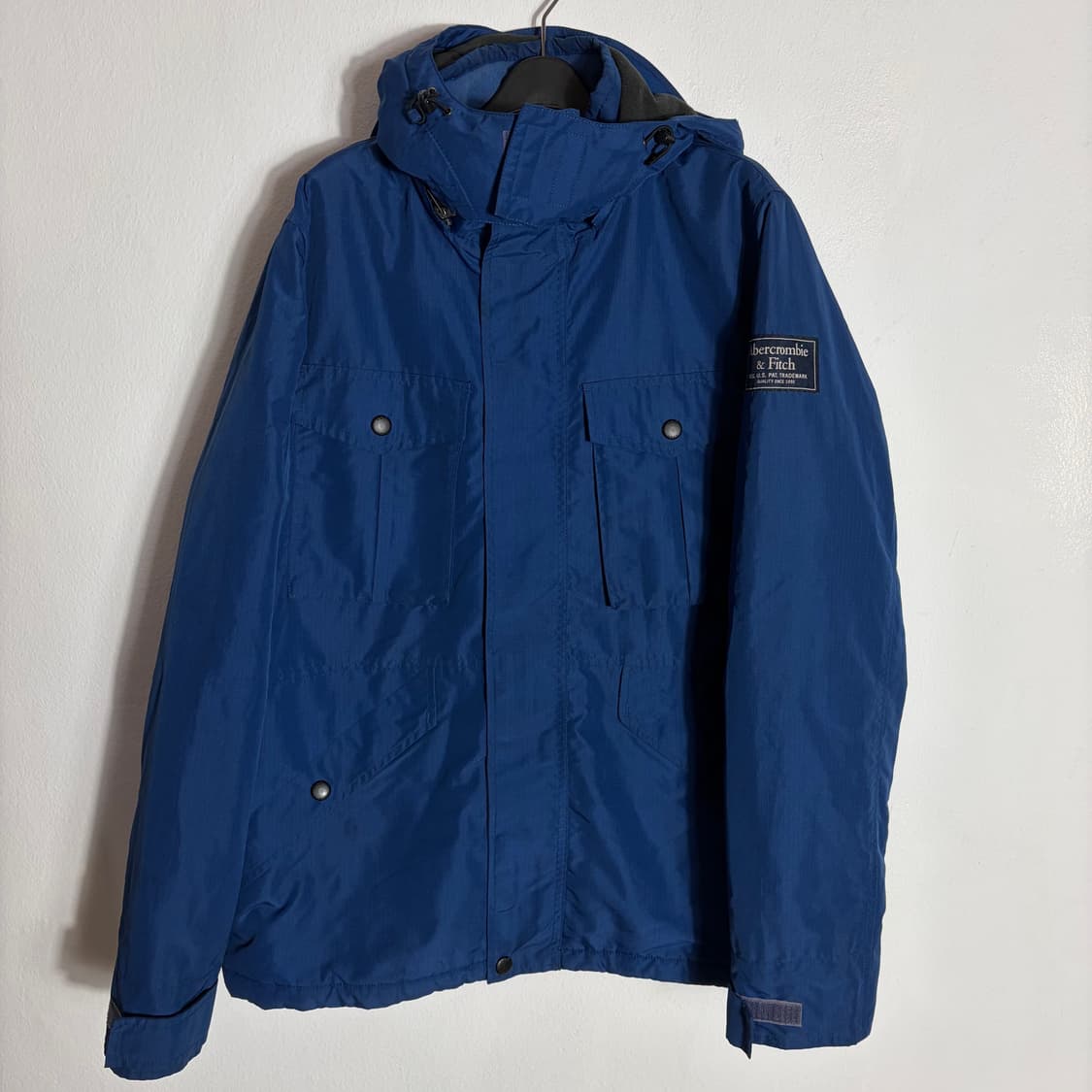 A&F 아베크롬비 네이비 후드 패딩(M) 상품이미지1