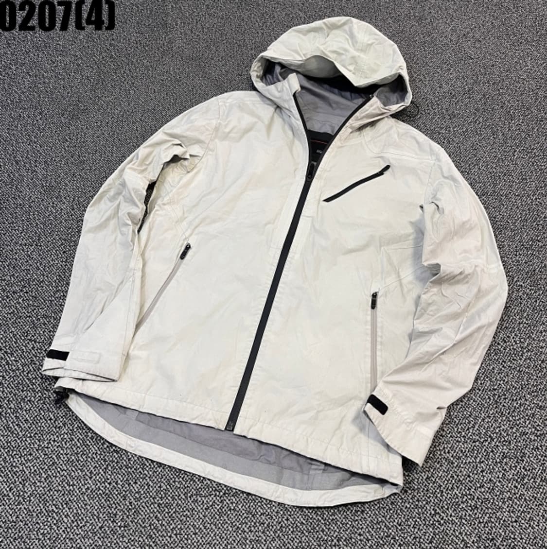 [95] 스파이더 아이보리색 후드 바람막이 자켓 0207(4) 상품이미지1
