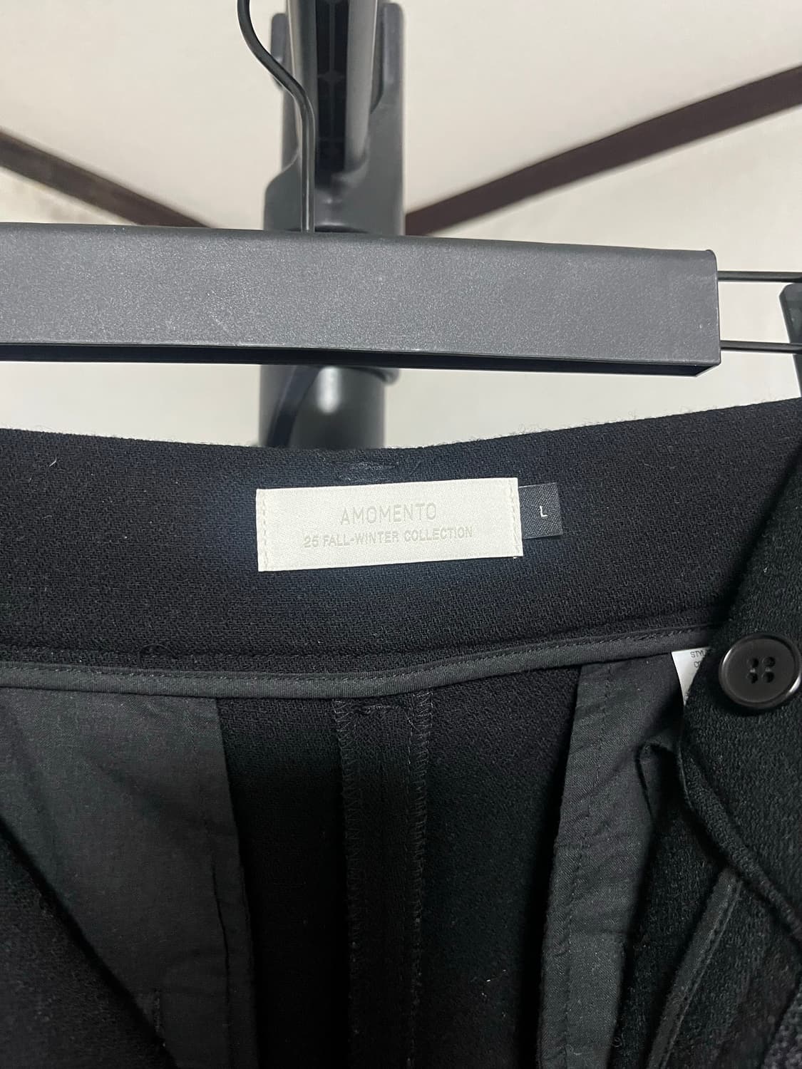 [L] 아모멘토 울 마틴 팬츠 wool martin pants black 상품이미지4