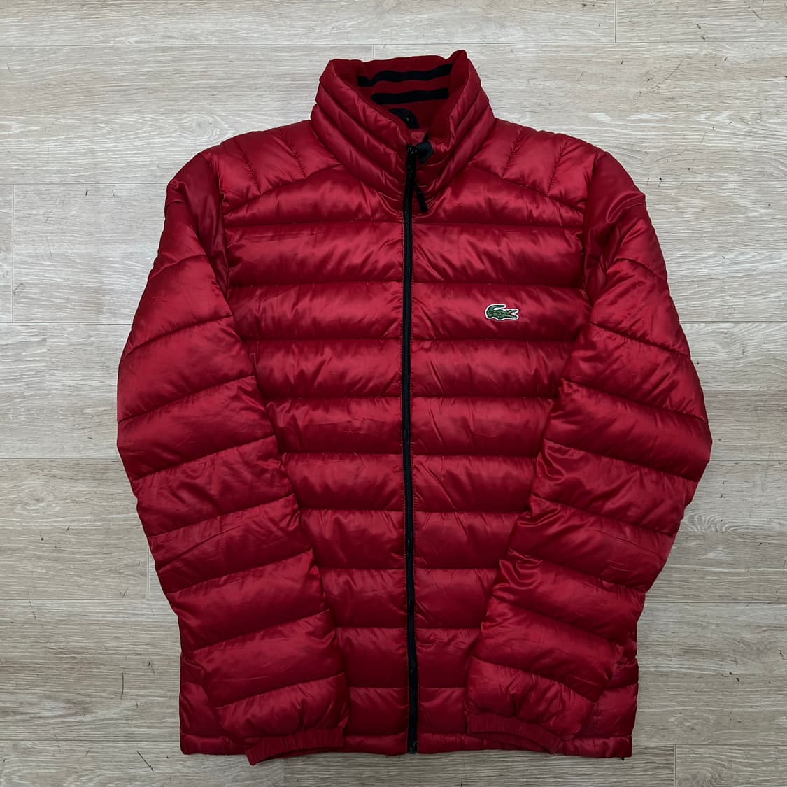라코스테 구스다운 스탠드넥 경량패딩 점퍼 [레드] 48 상품이미지1