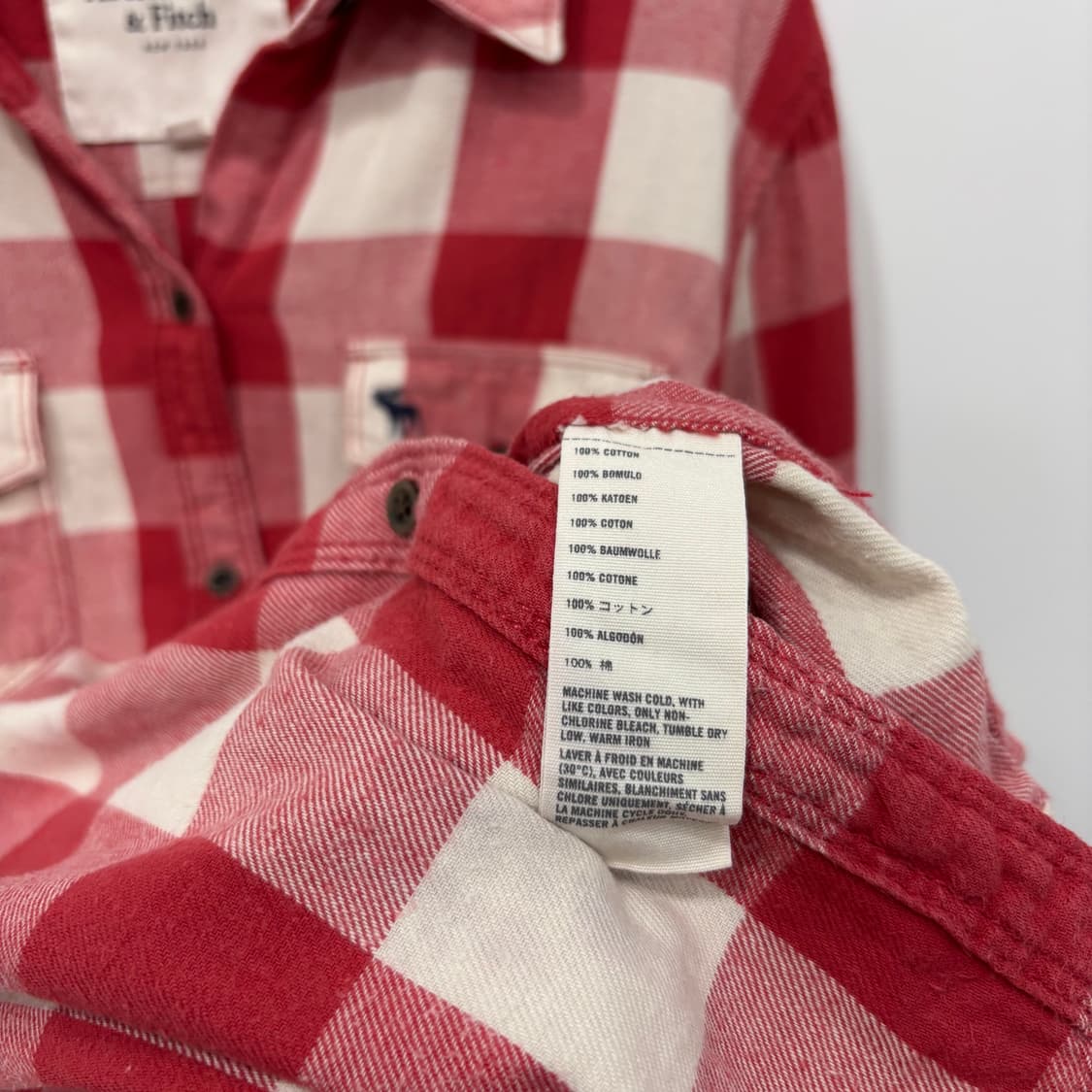 Abercrombie 컨트리 빈티지 체크셔츠 상품이미지5