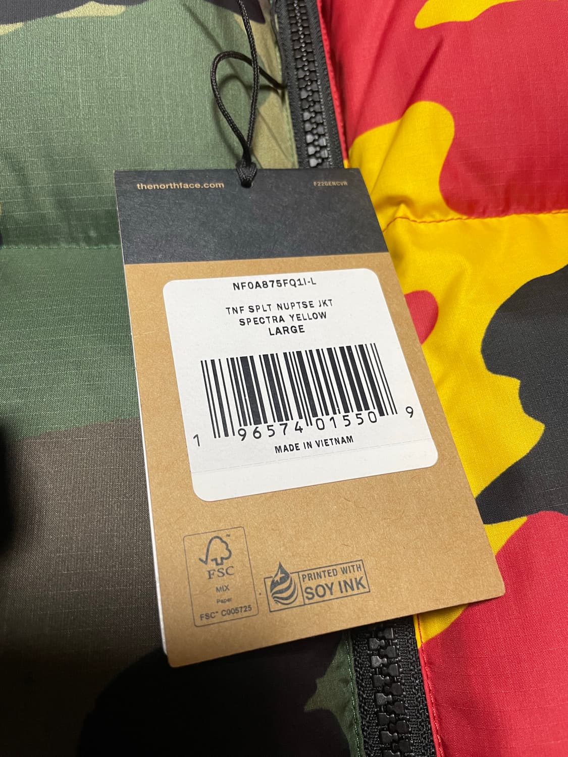 슈프림 노스페이스 스플릿 카모 눕시패딩 상품이미지2