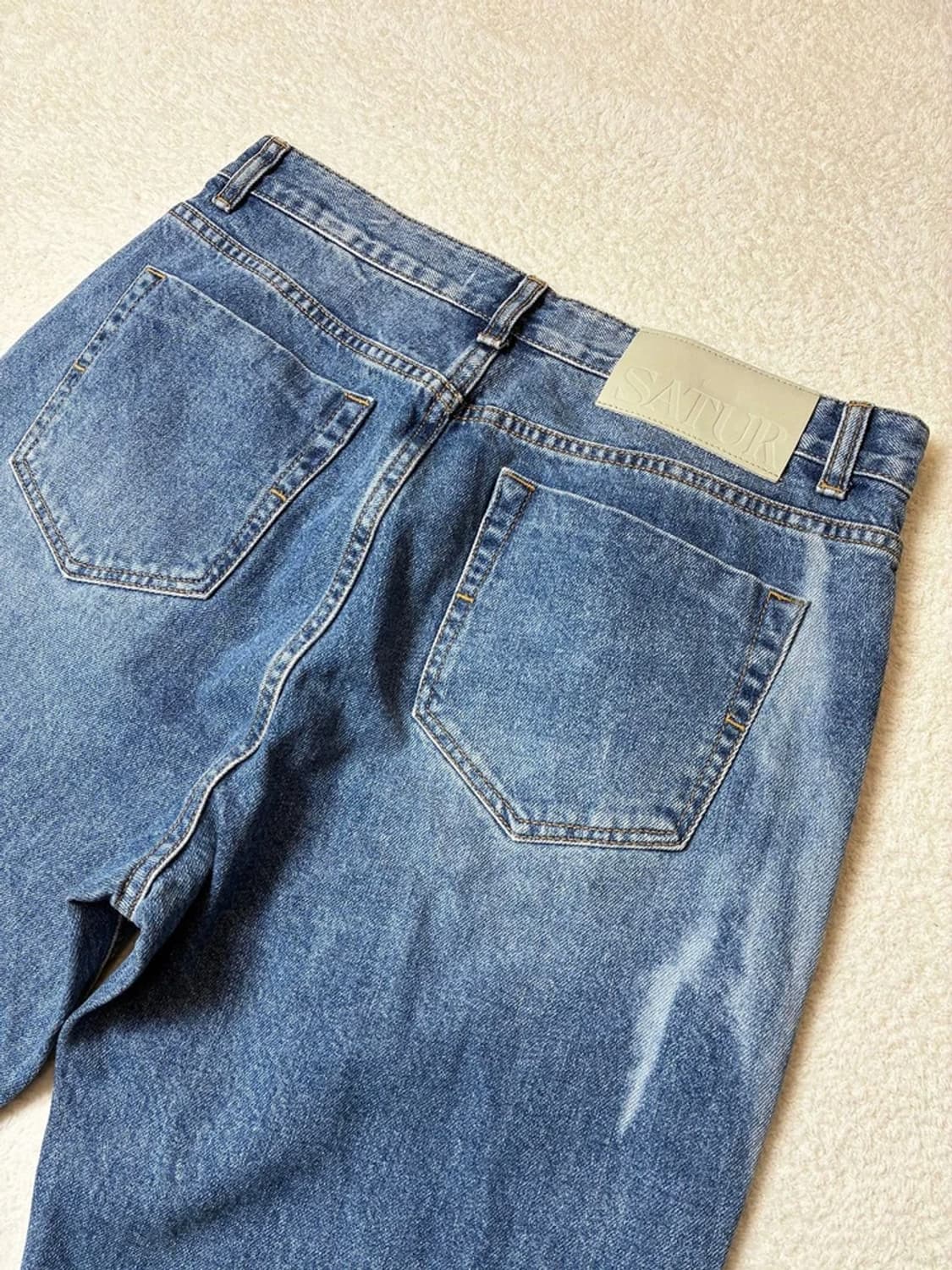 세터 Satur 블리치드 스트레이트 데님 팬츠 PN6394 상품이미지6