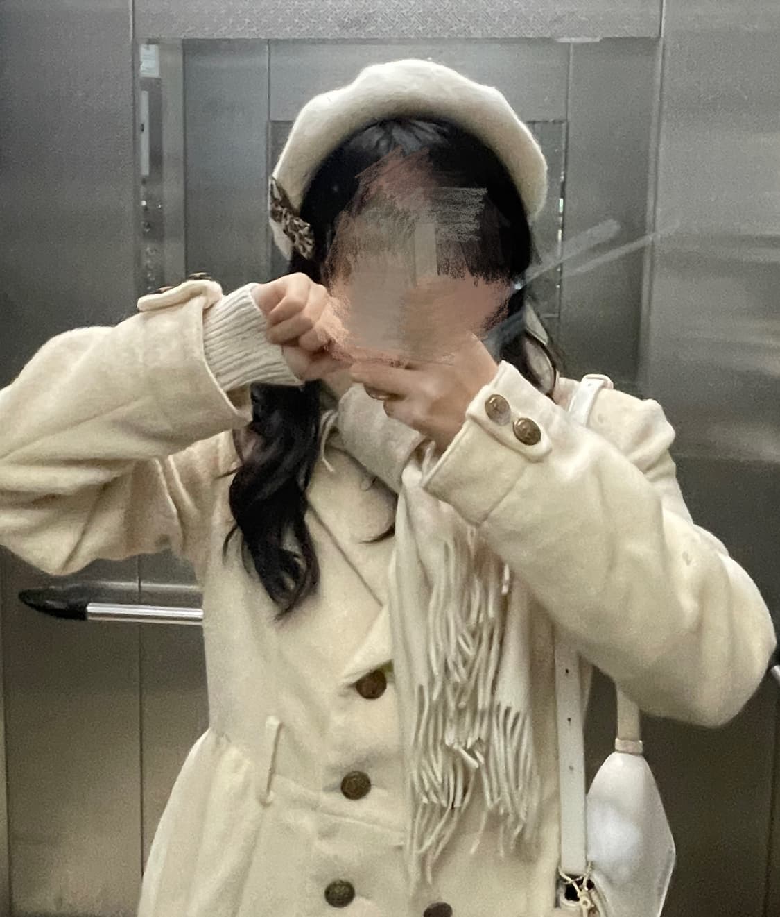 라떼갸루 아이보리 화이트 코트🥨🍪 상품이미지1