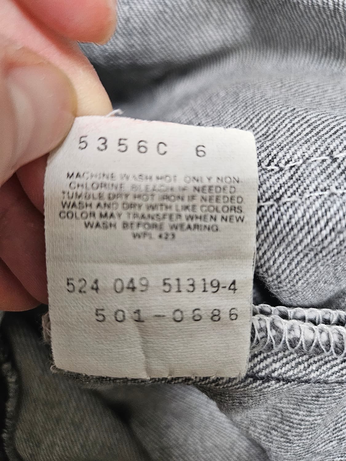 80s 리바이스 501 블랙 스톤워싱 상품이미지10