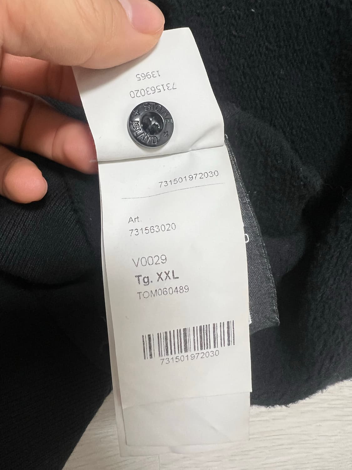 스톤아일랜드 블랙 맨투맨 xxl 20fw 상품이미지3