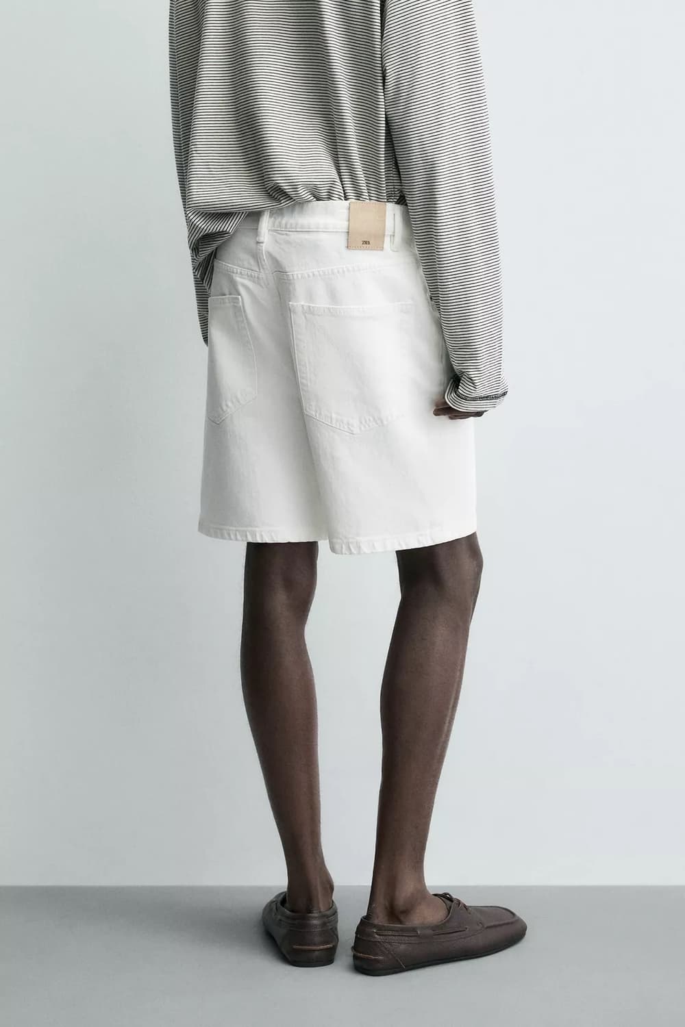 자라 레귤러핏 데님 버뮤다 팬츠 상품이미지3