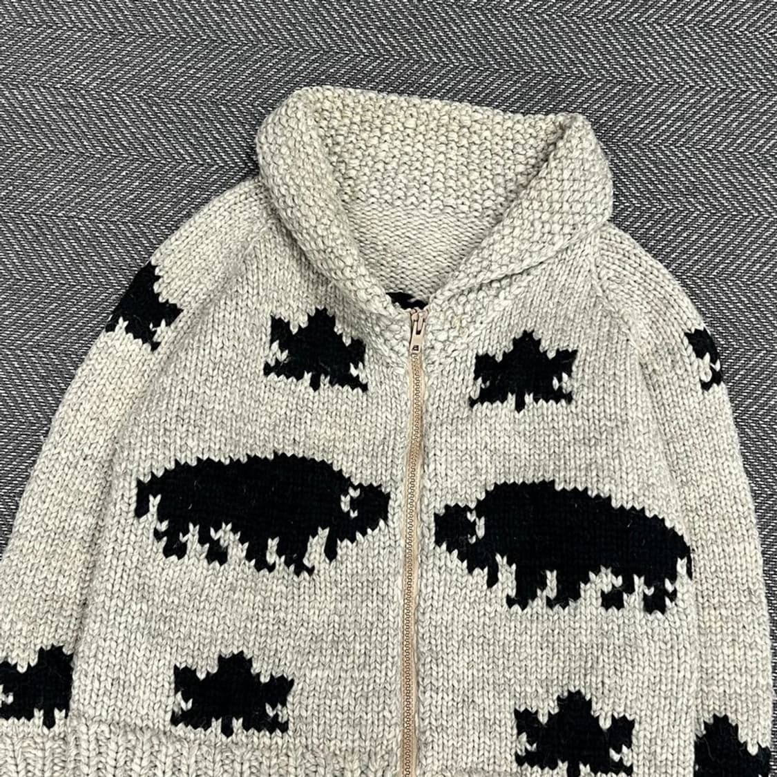 메이플 패턴 코위찬 집업  v1249 상품이미지3