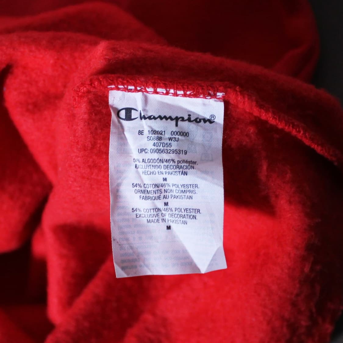 Champion 챔피온 레드 기모 맨투맨 상품이미지5