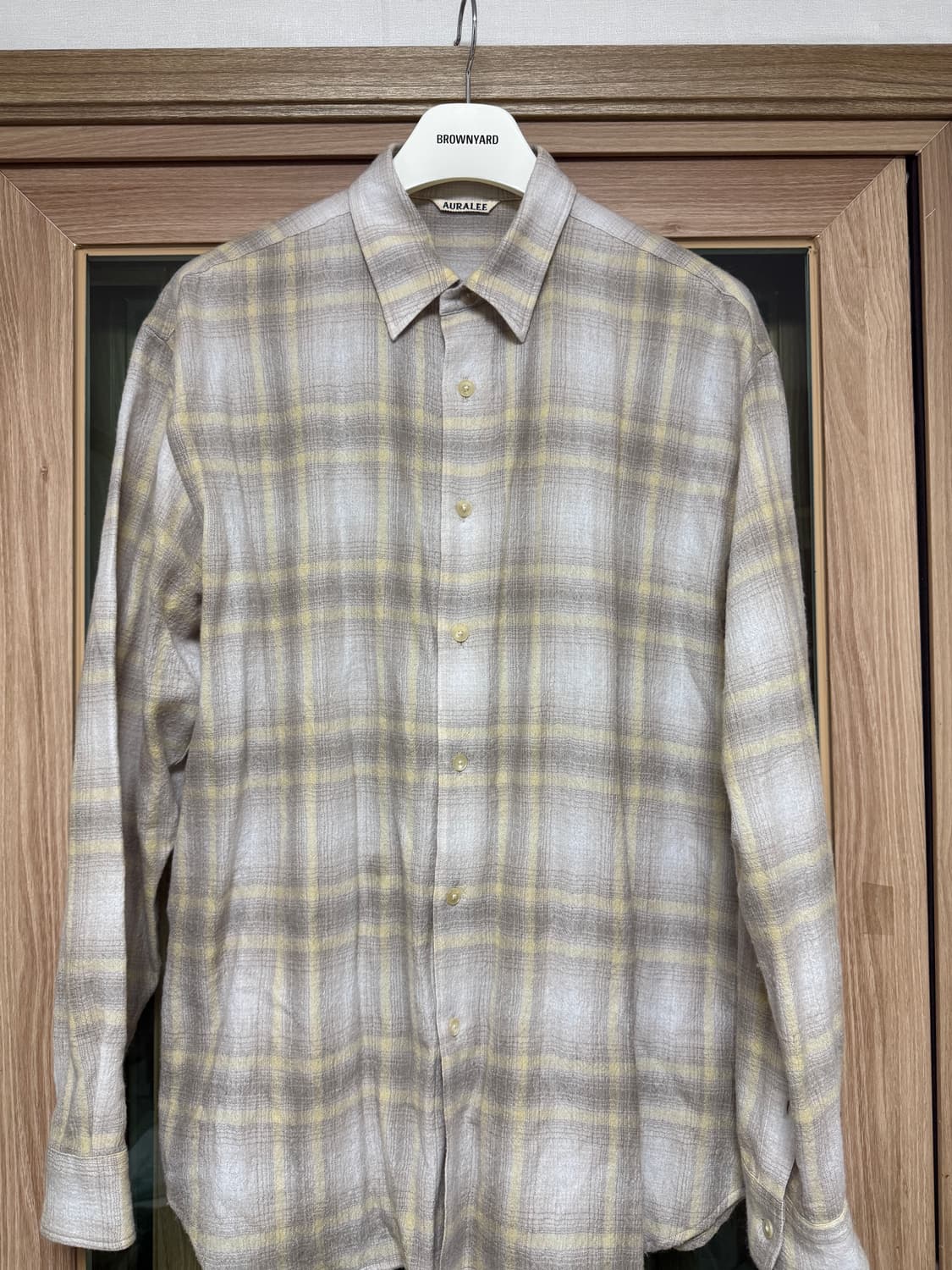 오라리 체크 울 셔츠 4size 상품이미지1