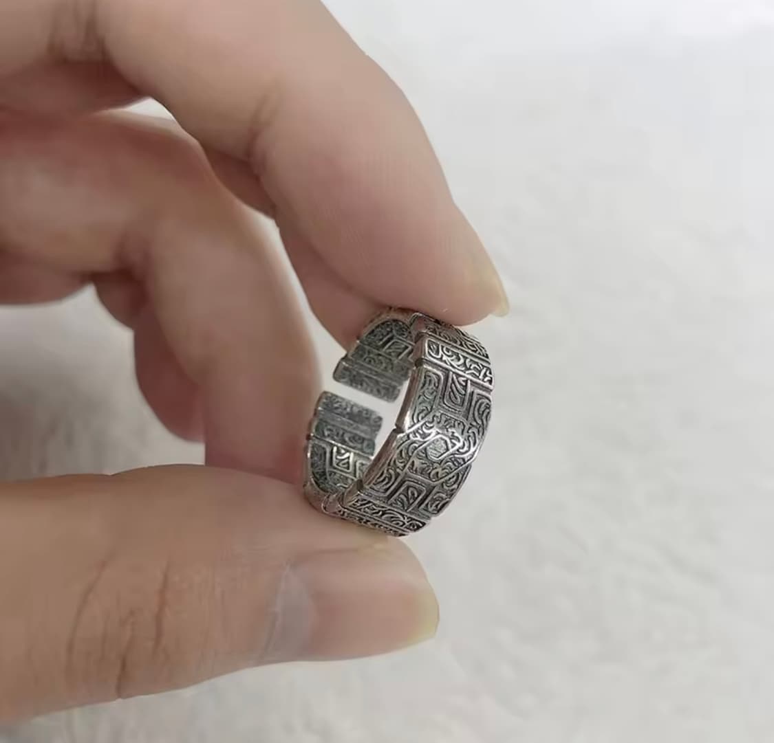 남자 빈티지 실버반지 상품이미지3