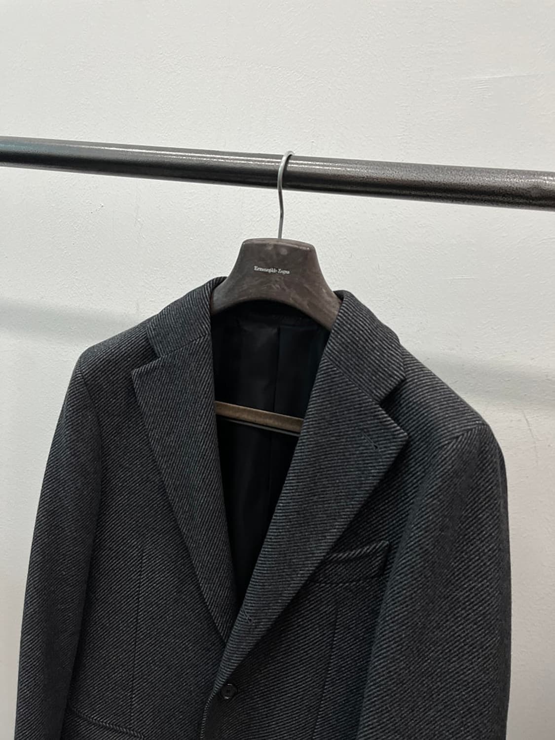 100) 맨온더분 그레이 울코트  상품이미지2